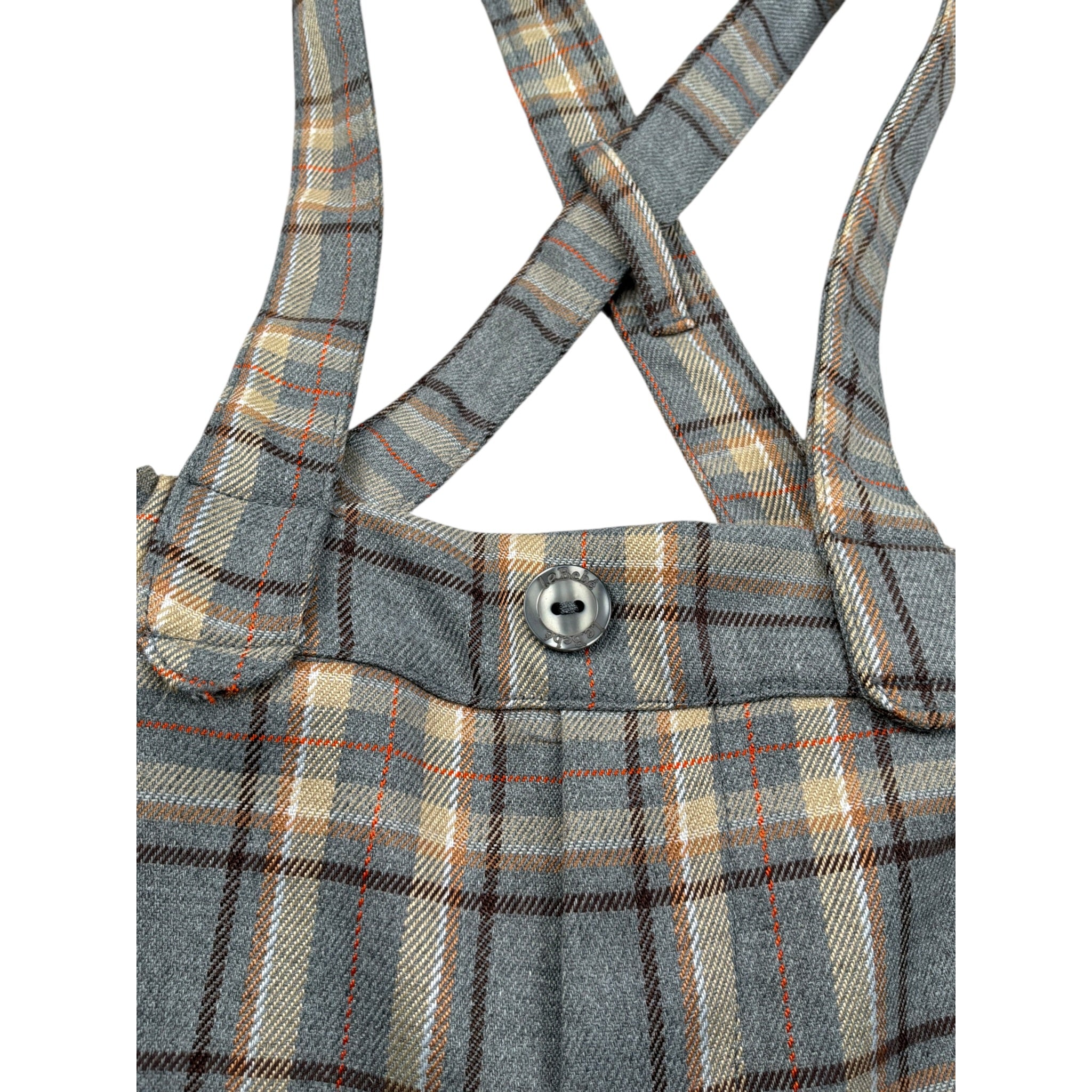 Le Bebe Bermuda Stampa Fantasia con Bretelle Grigio per Neonato LBB4774 GRIGIO LE BEBE 