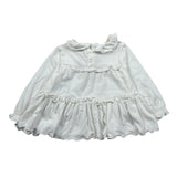 Le Bebe Shirt tinta unita con Stampa Bianco per Neonata LBG2307 BIANCO LE BEBE 
