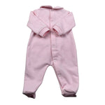 Le Bebe Tutina Manica Lunga tinta unita Rosa per Neonata LBG5374 ROSA LE BEBE 