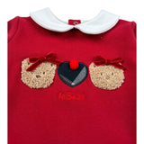 Le Bebe Tutina Manica Lunga Tint Unita Rosso per Neonata LBG5410 ROSSO LE BEBE 