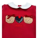 Le Bebe Tutina Manica Lunga Tint Unita Rosso per Neonata LBG5410 ROSSO LE BEBE 