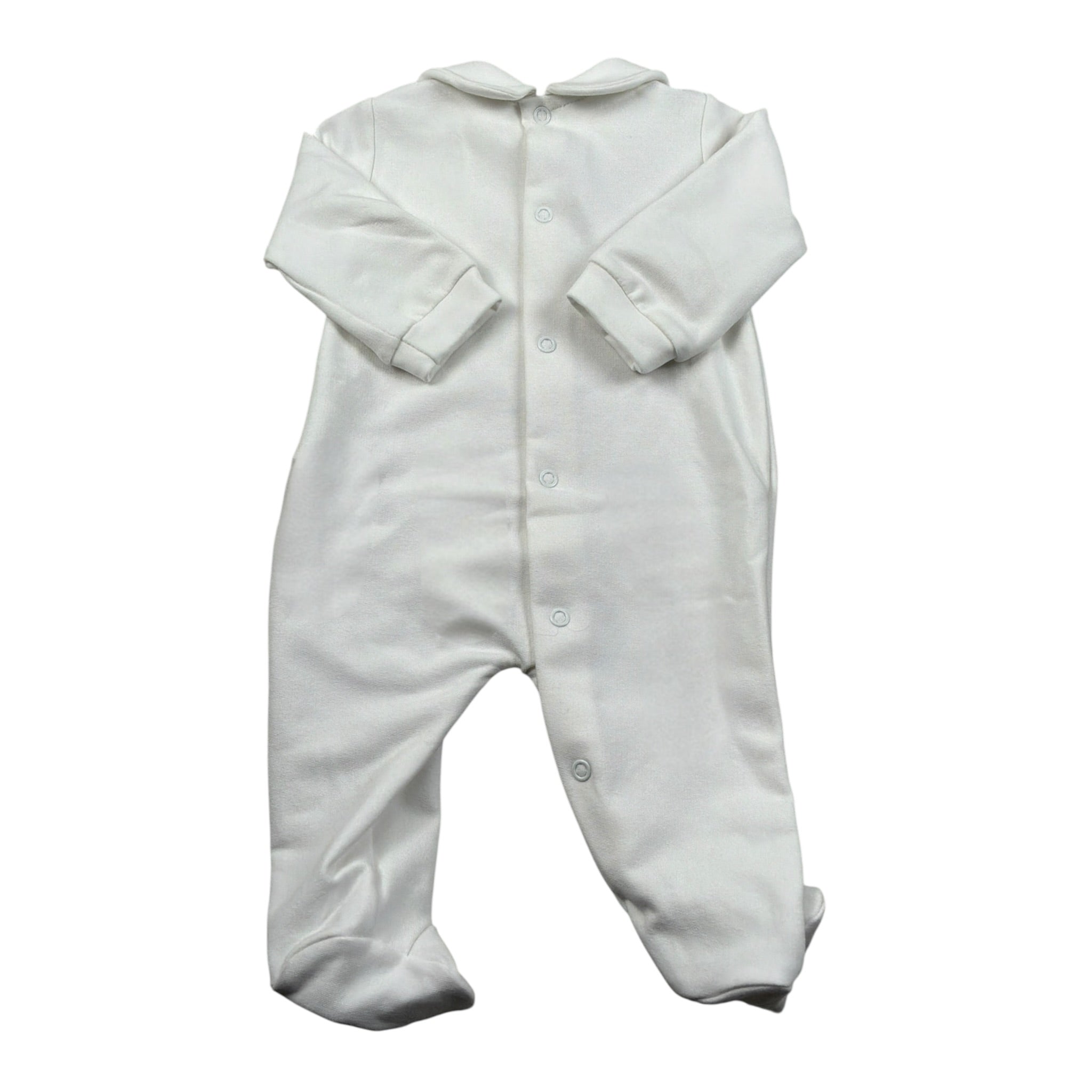 Le Bebe Tutina Manica Lunga Tint Unita Bianco per Neonata LBG5567 BIANCO LE BEBE 