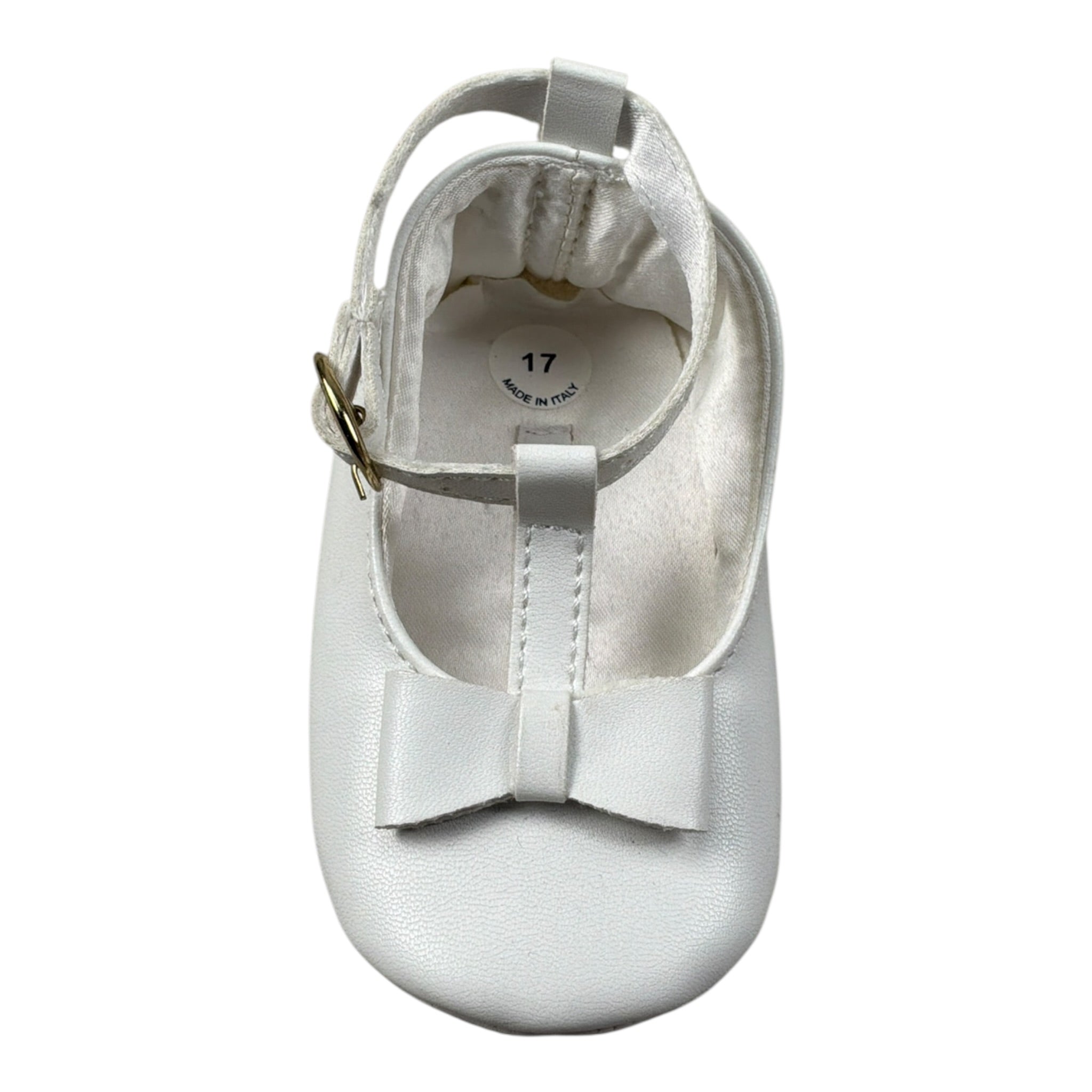 Le Bebe Sandalo tinta unita con Fiocco Bianco per Neonata LBG5905 BIANCO LE BEBE 