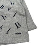 Le Bebe' Shirt Girocollo tinta unita con Stampe Grigio per Neonato LBB0255 GRIGIO LE BEBE' 