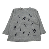 Le Bebe' Shirt Girocollo tinta unita con Stampe Grigio per Neonato LBB0255 GRIGIO LE BEBE' 