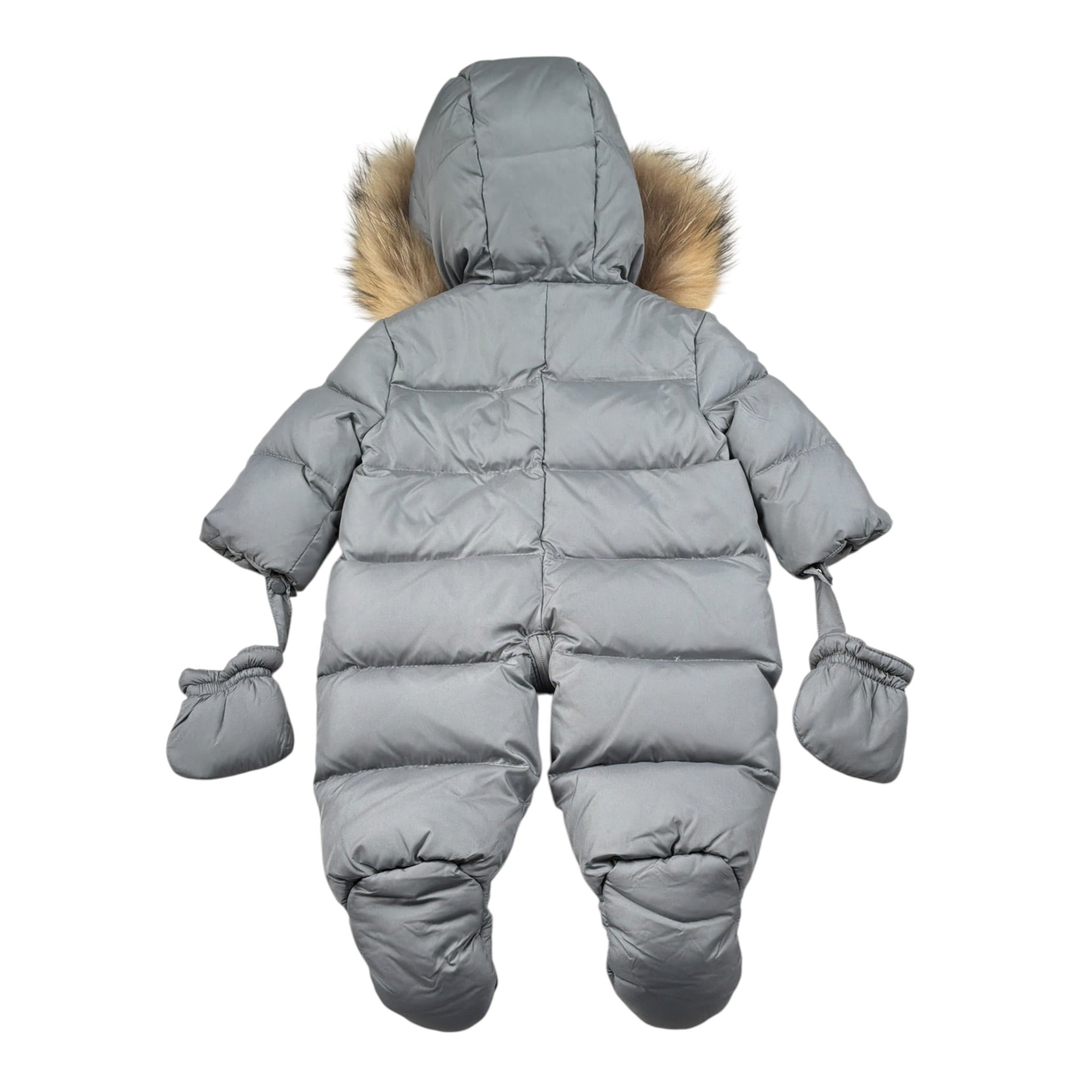 Le Bebe' Eskimo tinta unita con Cappuccio Grigio per Neonato LBB1308 GRIGIO LE BEBE' 