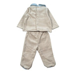 Le Bebe' Completo 2 Pezzi Maglia-Ghettina In Ciniglia Beige per Neonato LBB5082 BEIGE LE BEBE' 