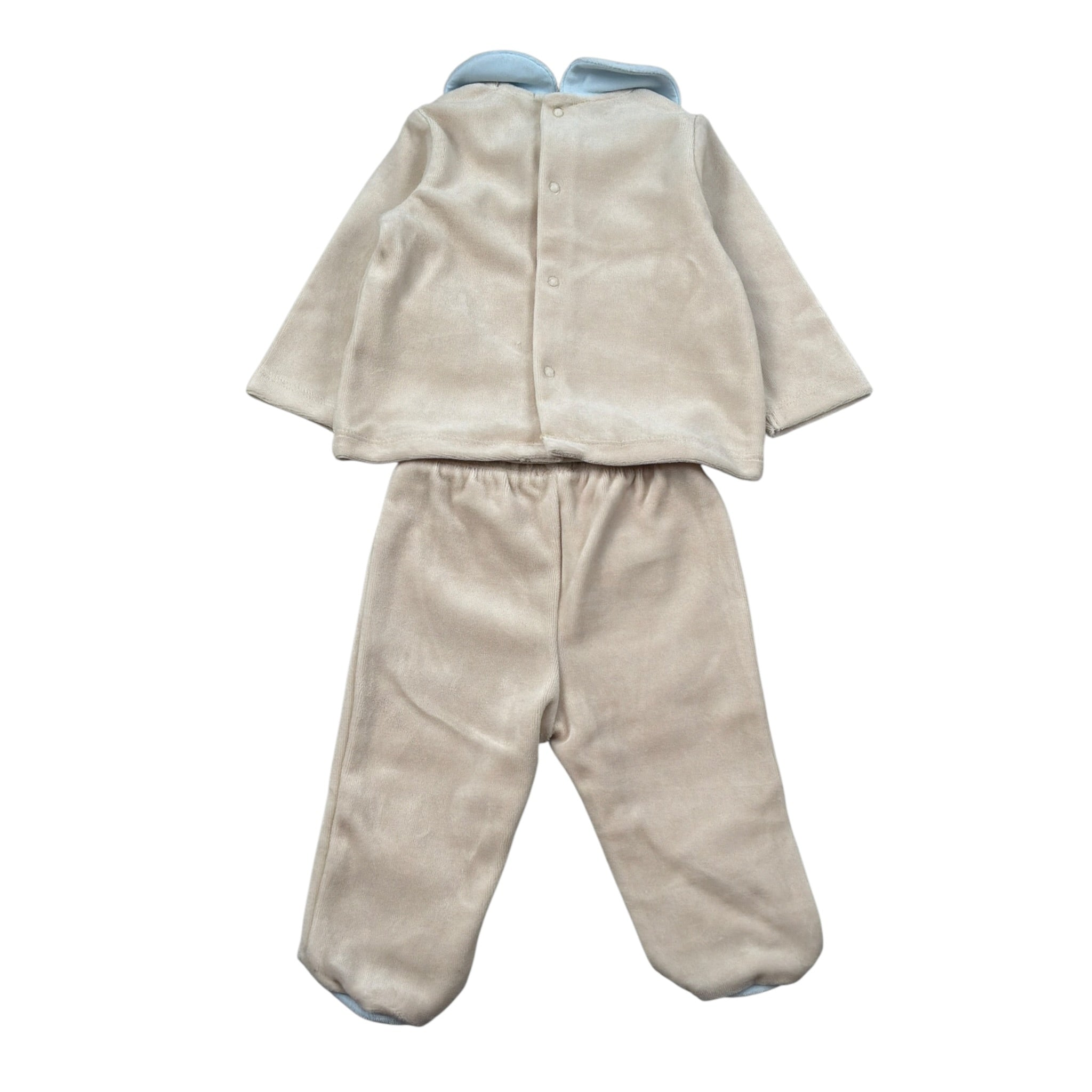 Le Bebe' Completo 2 Pezzi Maglia-Ghettina In Ciniglia Beige per Neonato LBB5082 BEIGE LE BEBE' 