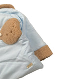 Le Bebe' Cappotto tinta unita con Cappuccio Azzurro per Neonato LBB5123 AZZURRO LE BEBE' 