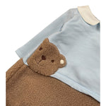Le Bebe' Pagliaccetto Bicolore con Colletto Azzurro per Neonato LBB5125 AZZURRO LE BEBE' 