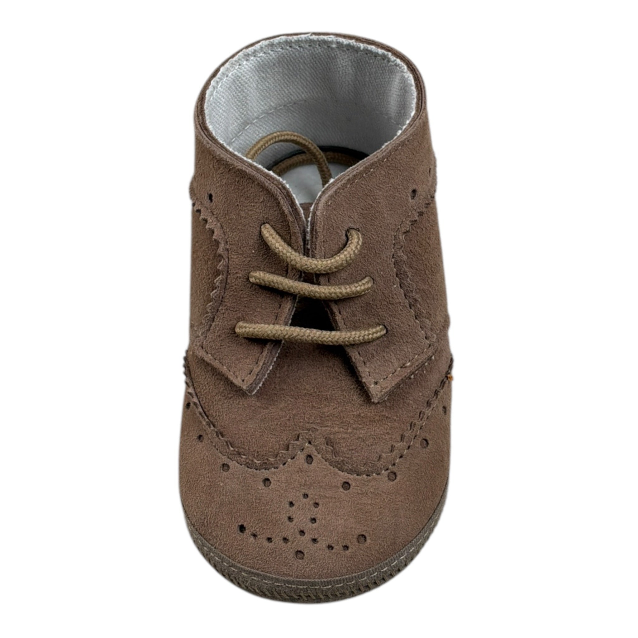Le Bebe' Sneakers tinta unita con Lacci Marrone per Neonato LBB5246 MARRONE LE BEBE' 