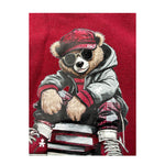 Le Bebe' Maglia Girocollo tinta unita con Stampa Bordeaux per Neonato LBB5249 BORDEAUX LE BEBE' 