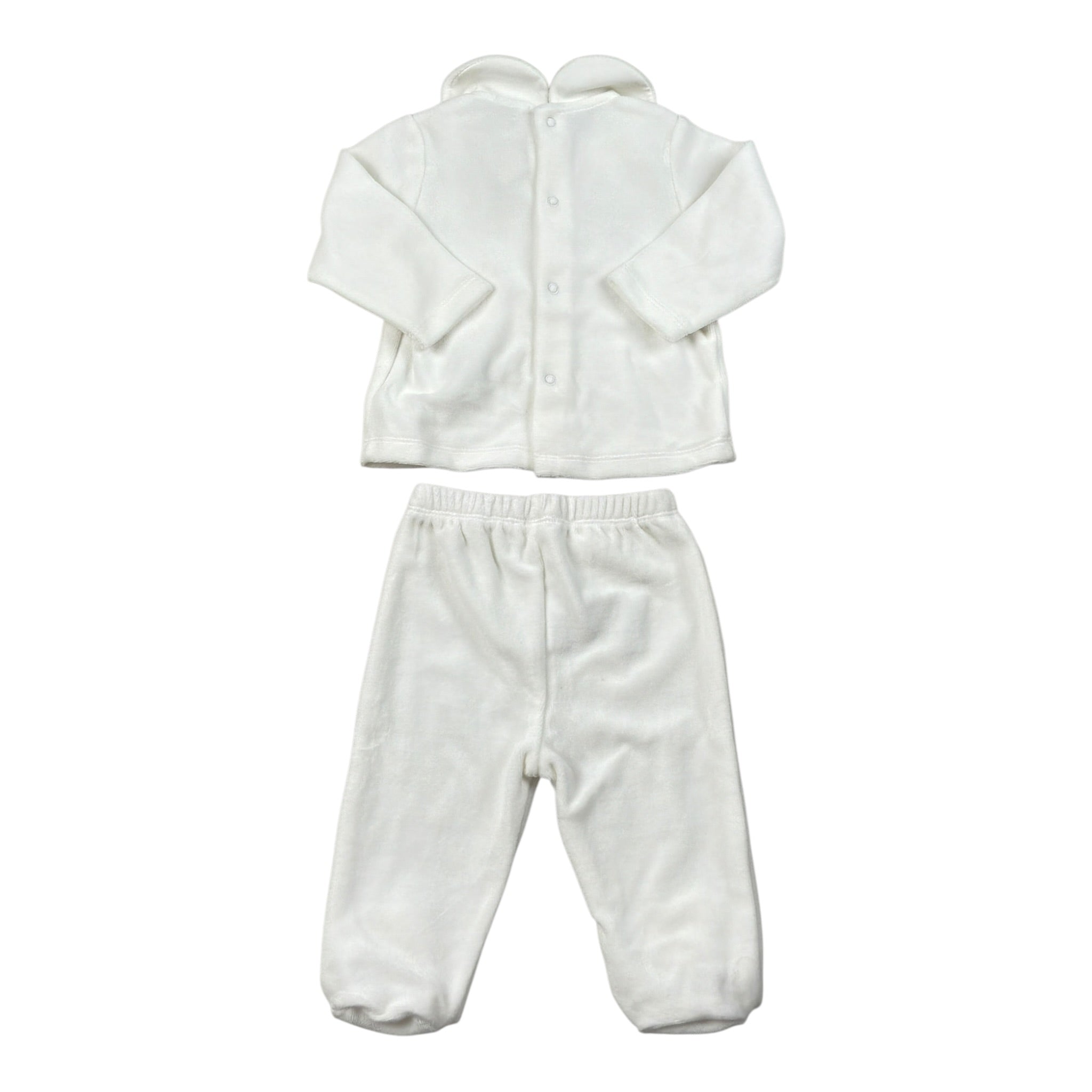 Le Bebe' Completo 2Pz Maglia-Ghettina Bianco per Neonato LBG5945 BIANCO LE BEBE' 