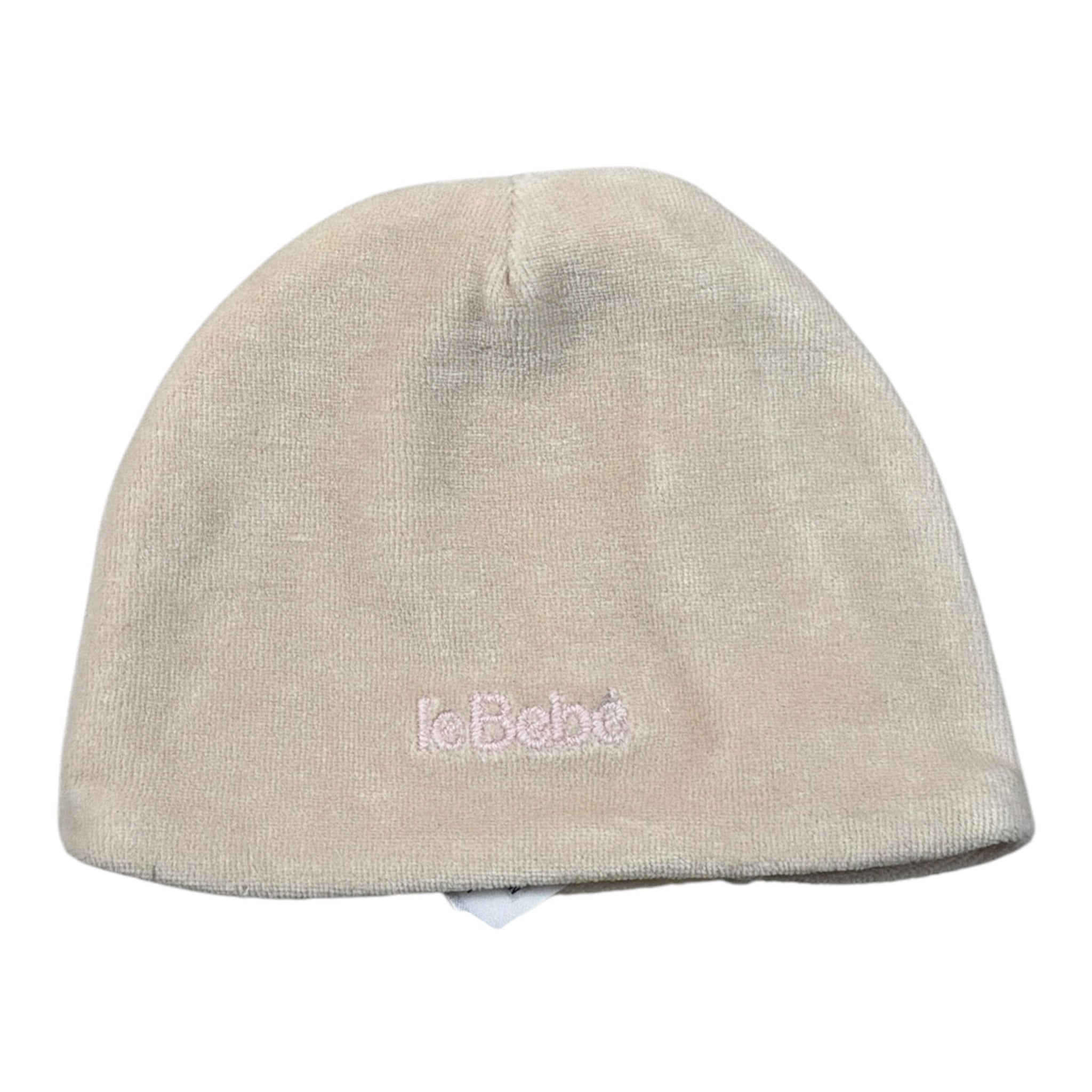 Le Bebe' Cappello tinta unita con Stampa Beige per Neonata LBG5956 BEIGE LE BEBE' 
