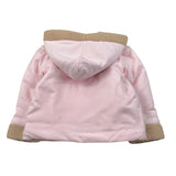Le Bebe' Cappotto tinta unita con Cappuccio E Bottoni Rosa per Neonata LBG6019 ROSA LE BEBE' 