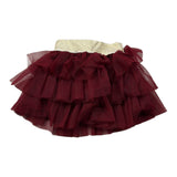 Le Bebe' Gonna tinta unita con Tulle Bordeaux per Neonata LBG6078 BORDEAUX LE BEBE' 