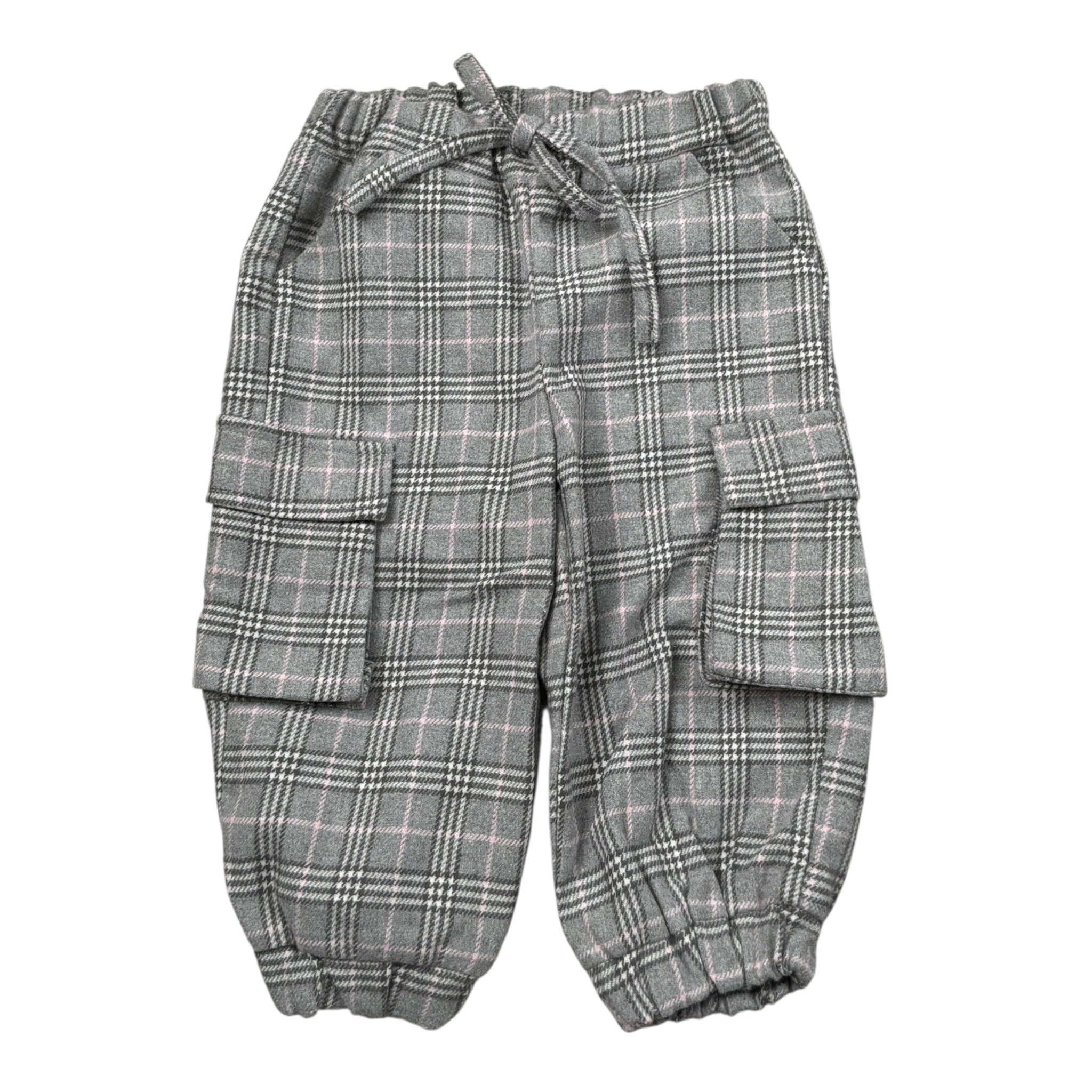Le Bebe' Pantalone tinta unita con Fantasia Grigio per Neonata LBG6146 GRIGIO LE BEBE' 