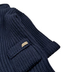 Le Coconne Cardigan tinta unita con Cappuccio Blu per Neonato SMAL BLU LE COCONNE 