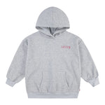 Levi'S Felpa Chiusa con Cappuccio tinta unita con Logo Grigio per Bambina 3EL076 GRIGIO LEVI'S 
