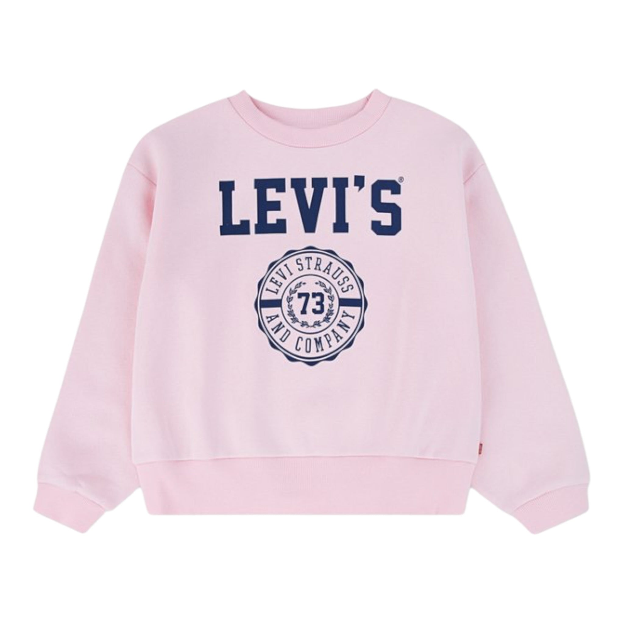 Levi'S Felpa Girocollo con Stampa Rosa per Bambina 3EN514 ROSA LEVI'S 