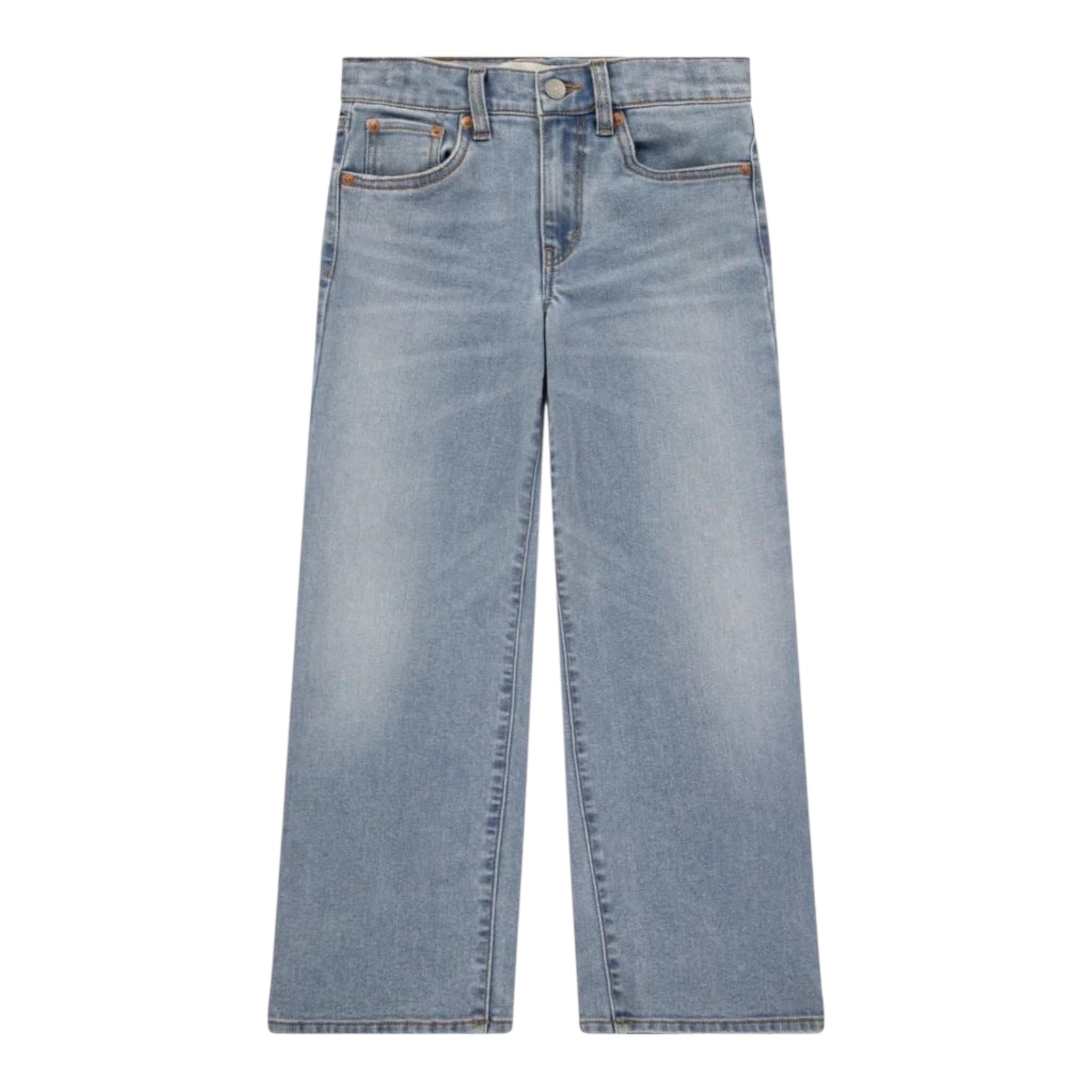 Levi'S Jeans tinta unita Modello A Palazzo Azzurro per Bambina 4EG381 AZZURRO LEVI'S 