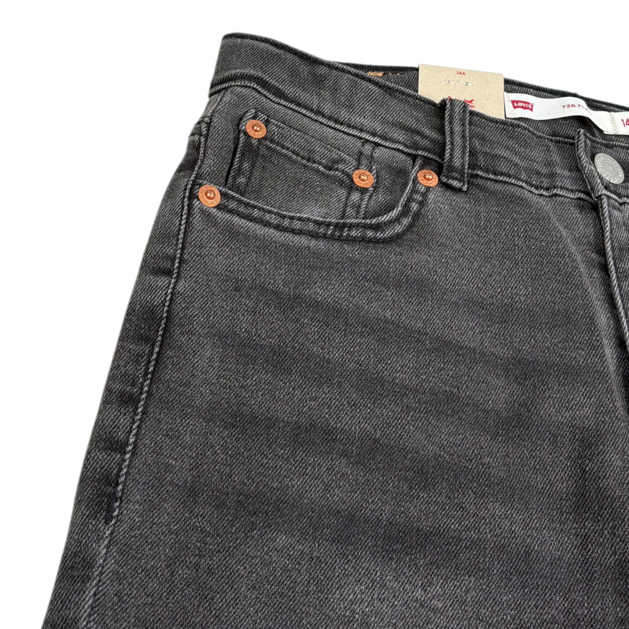 Levi'S Jeans tinta unita Modello Zampa Nero per Bambina 4EG970 NERO LEVI'S 