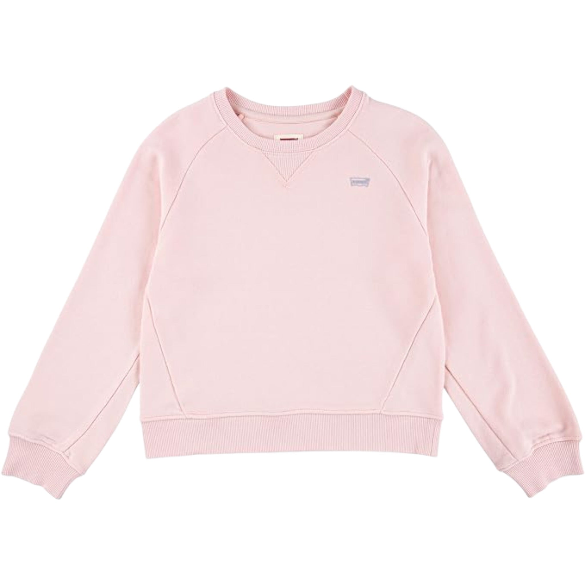 Levi'S Felpa tinta unita Girocollo con Logo Rosa per Bambina 4EM191 ROSA LEVI'S 