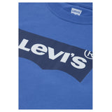 Levi'S Shirt Girocollo tinta unita con Logo Blu per Neonato 6E8646 BLU LEVI'S 