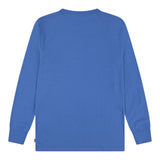 Levi'S Shirt Girocollo tinta unita con Logo Blu per Bambino 6E8646J BLU LEVI'S 