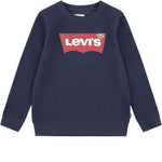 Levi'S Felpa Chiusa Girocollo con Logo tinta unita Blu per Bambino 6E9079 BLU LEVI'S 