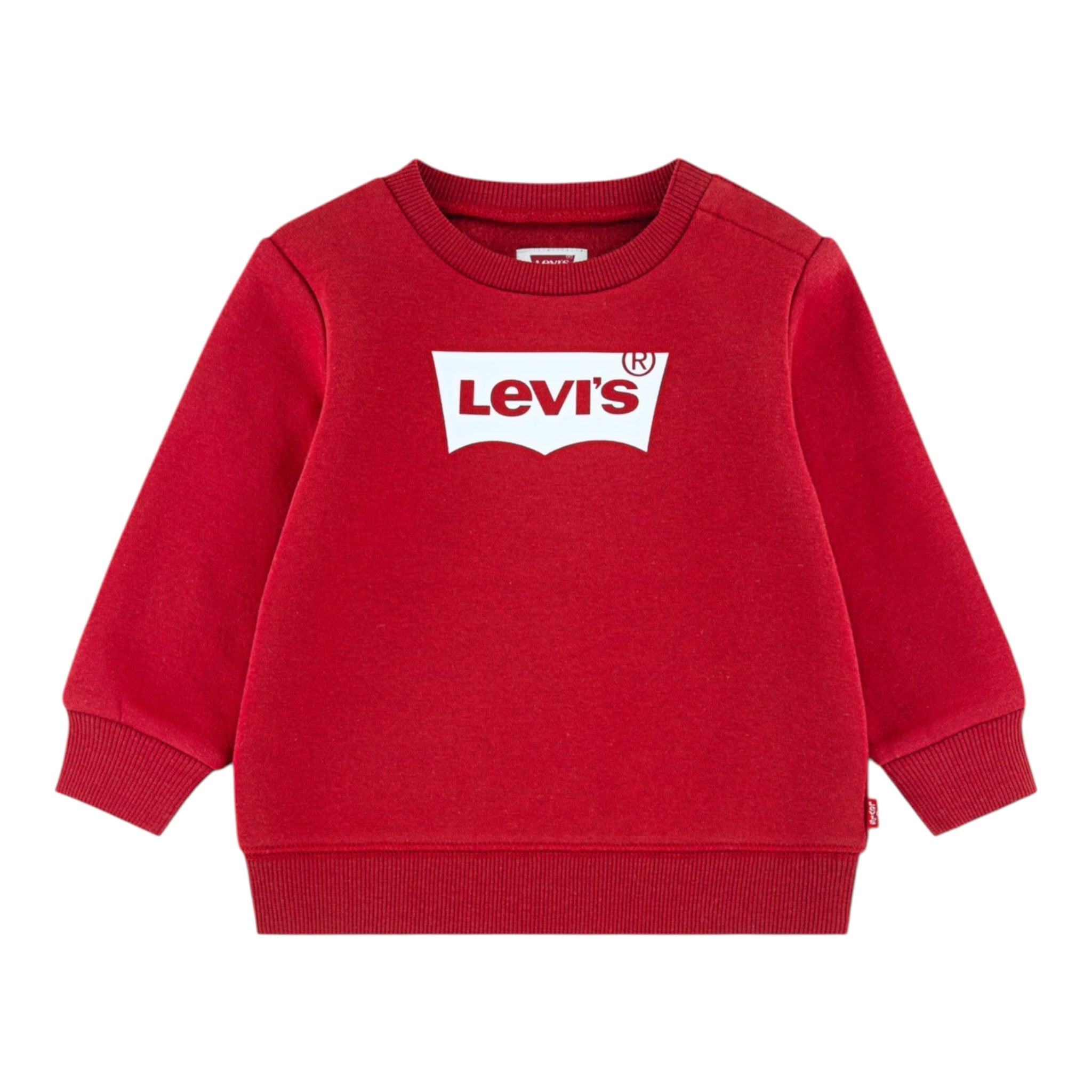Levi'S Felpa Chiusa Girocollo con Logo tinta unita Rosso per Neonato 6E9079N ROSSO LEVI'S 
