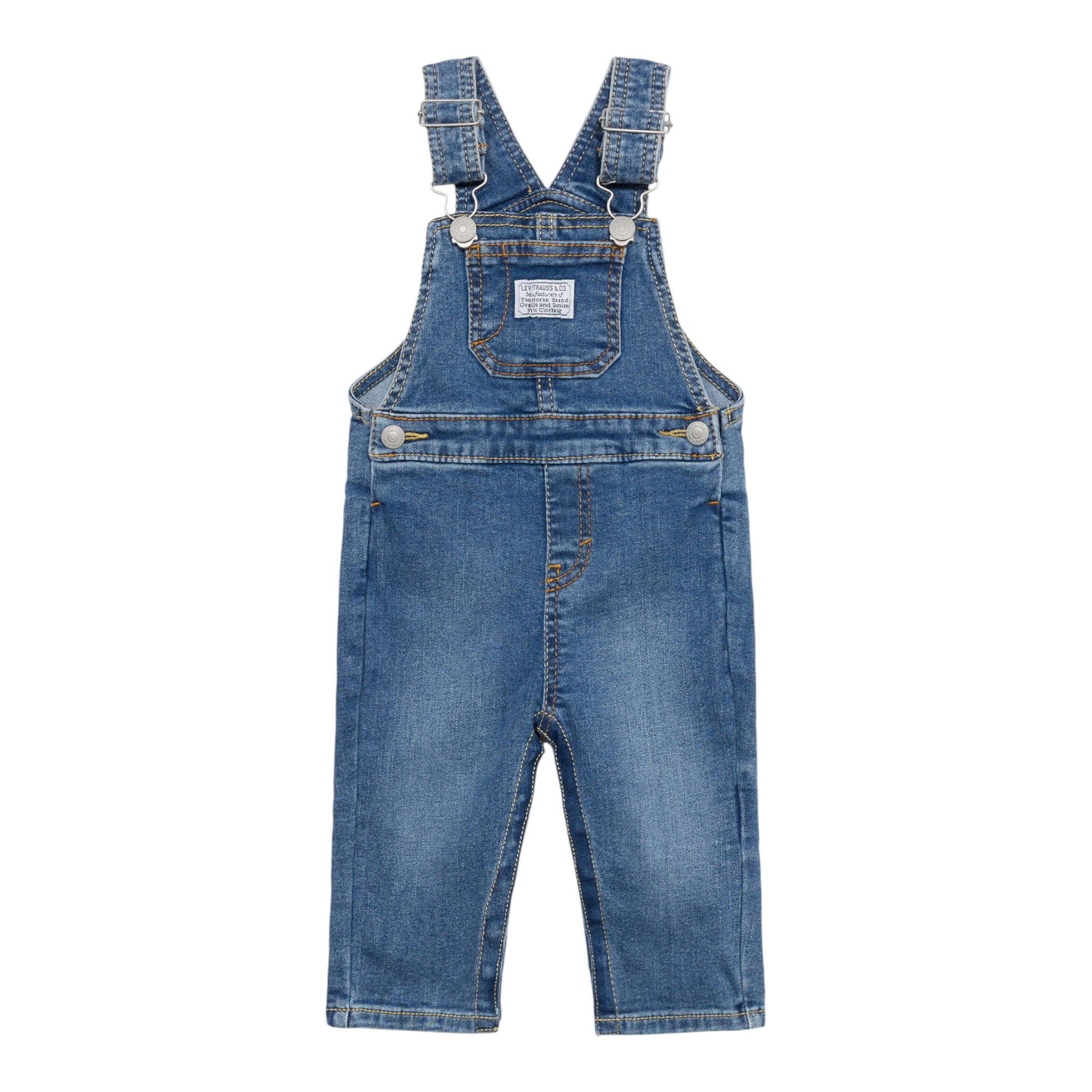 Levi'S Salopette In Denim tinta unita Blu per Neonato 6ED533 BLU LEVI'S 