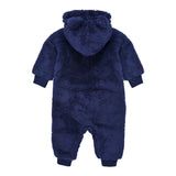 Levi'S Tutina tinta unita Modello Teddy con Cappuccio Blu per Neonato 6EL511M BLU LEVI'S 