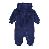 Levi'S Tutina tinta unita Modello Teddy con Cappuccio Blu per Neonato 6EL511M BLU LEVI'S 