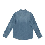 Levi'S Camicia In Denim tinta unita Blu per Neonato 6EM335 BLU LEVI'S 