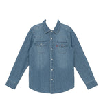 Levi'S Camicia In Denim tinta unita Blu per Neonato 6EM335 BLU LEVI'S 