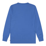 Levi'S Shirt Girocollo tinta unita con Logo Blu per Bambino 8E864K BLU LEVI'S 