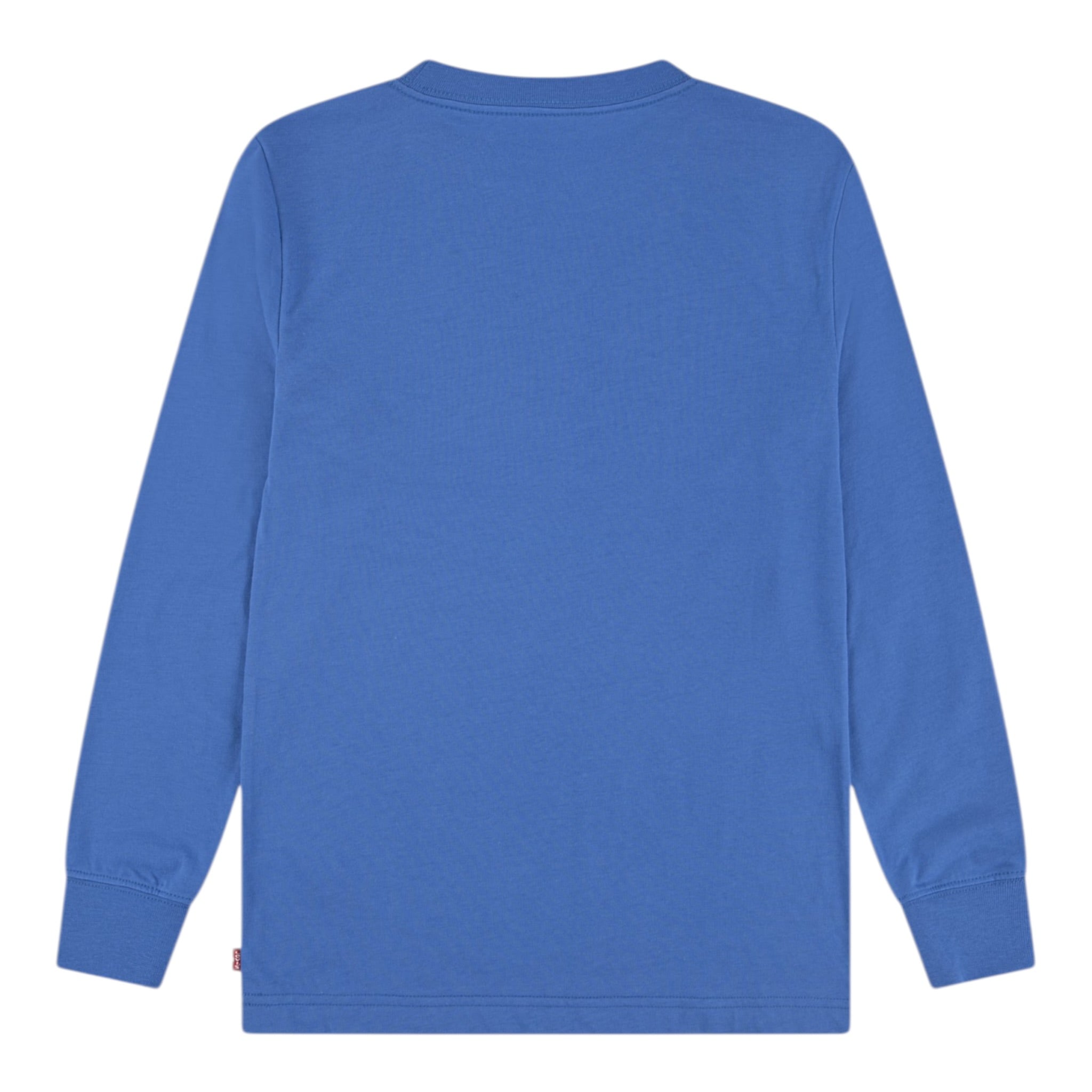 Levi'S Shirt Girocollo tinta unita con Logo Blu per Bambino 8E864K BLU LEVI'S 
