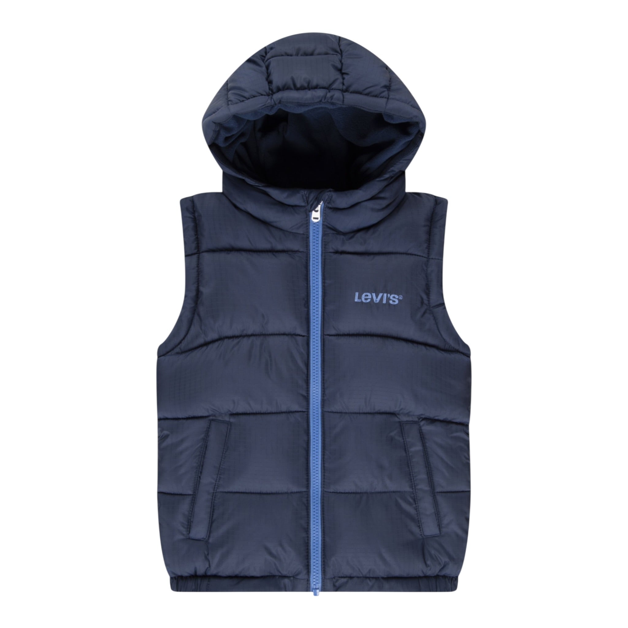 Levi'S Smanicato tinta unita con Cappuccio Blu per Bambino 8EL259 BLU LEVI'S 