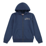 Levi'S Felpa Xon Zip E Cappuccio tinta unita Blu per Neonato 8EN722 BLU LEVI'S 