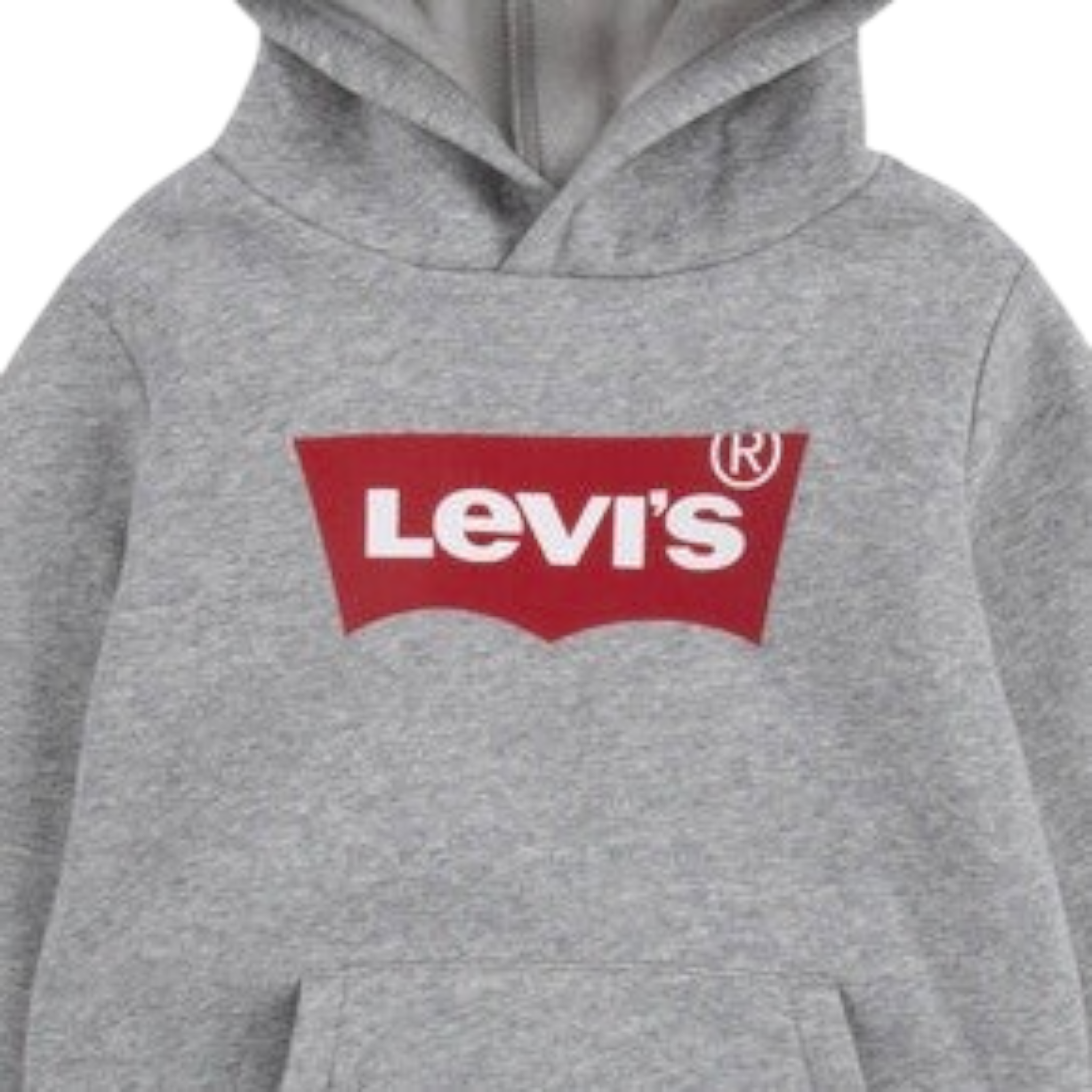 Levi'S Felpa tinta unita con Cappuccio E Stampa Grigio per Bambino 9E8778 GRIGIO LEVI'S 