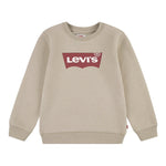 Levi'S Felpa Chiusa Girocollo tinta unita con Logo Beige per Bambino 9E9079X BEIGE LEVI'S 