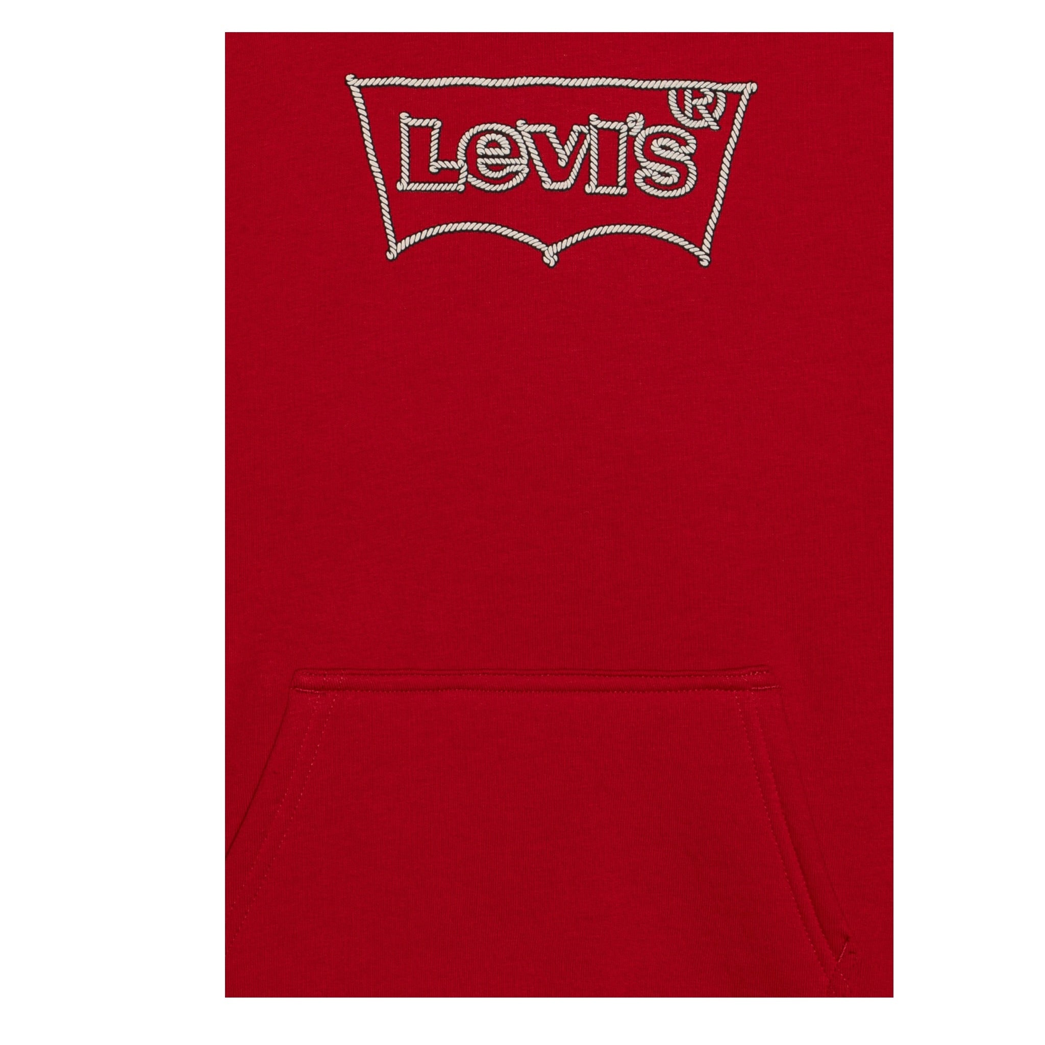 Levi'S Felpa Chiusa con Cappuccio tinta unita Rosso per Bambino 9EL533 ROSSO LEVI'S 