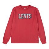 Levi'S Shirt Girocollo tinta unita con Lofo Rosso per Bambino 9EN713 ROSSO LEVI'S 