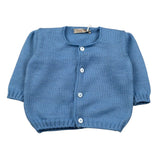 Little Bear Cardigan tinta unita Cielo per Neonato 1020C CIELO LITTLE BEAR 