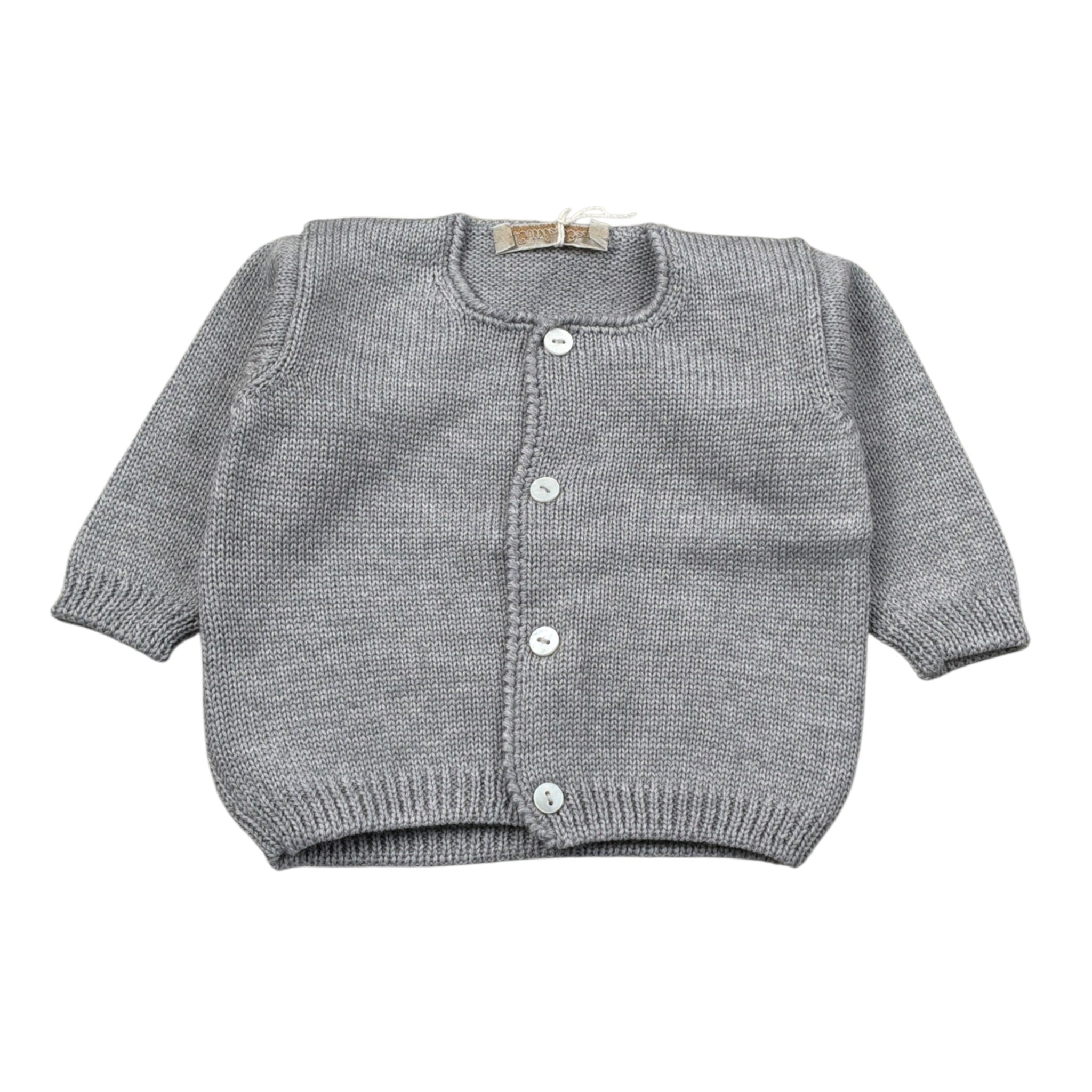 Little Bear Cardigan tinta unita Grigio per Neonato 4024 GRIGIO LITTLE BEAR 
