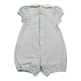 Little Bear Pagliaccetto Mezza Manica tinta unita Azzurro per Neonato 4032 AZZURRO LITTLE BEAR 