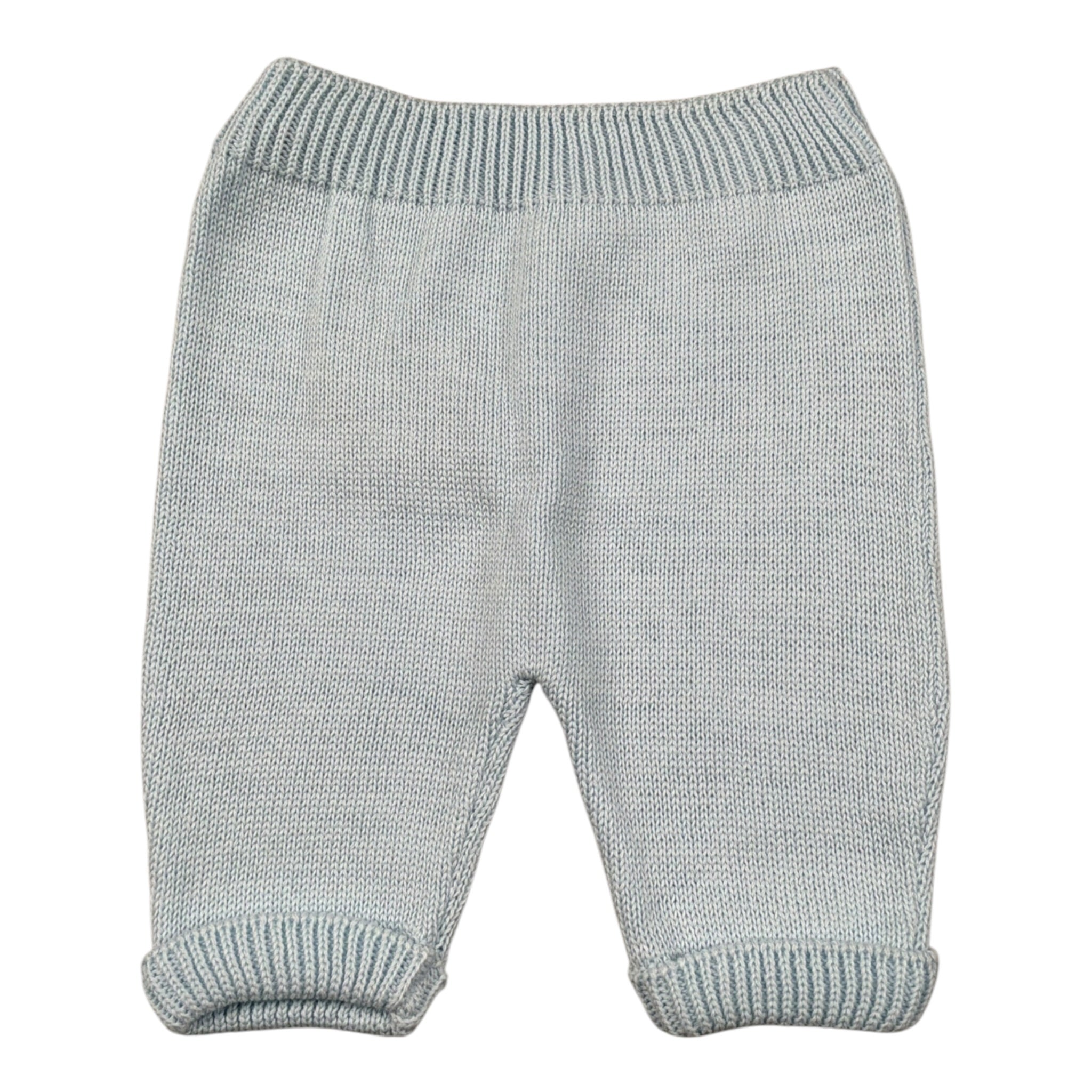Little Bear Pantalone In Filo tinta unita Azzurro per Neonato 7003 AZZURRO LITTLE BEAR 