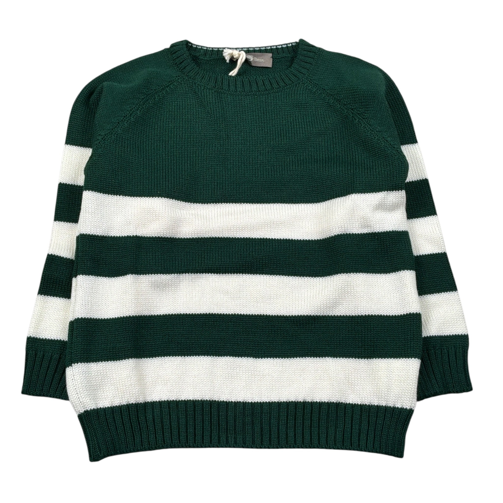 Little Bear Maglia Bicolore A Strisce Bianco/Verde per Bambino 9304J BIANCO/VERDE LITTLE BEAR 