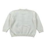 Little Bear Maglia Girocolo tinta unita con Rombi Panna per Bambino 9305J PANNA LITTLE BEAR 